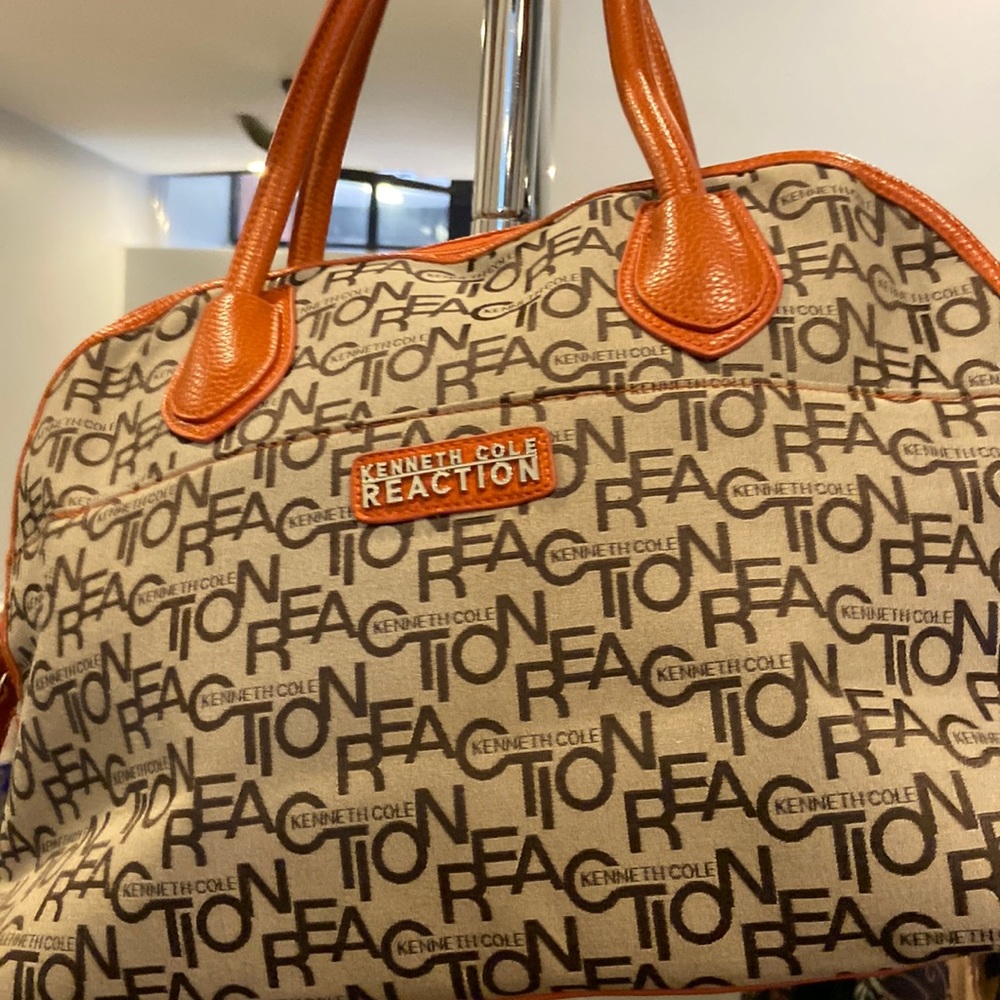 Kenneth Cole Reaction Woman Brown and Orange Purse medium size